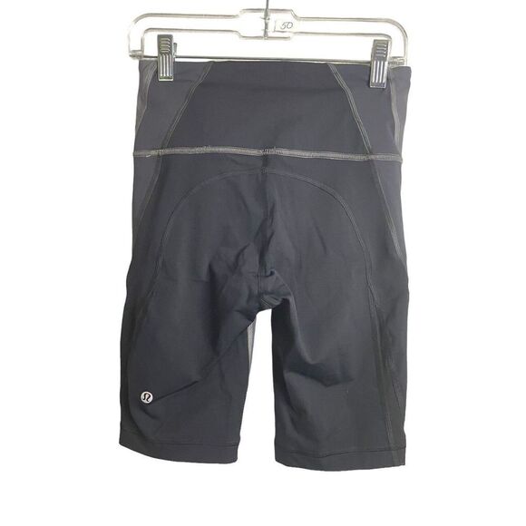 Lululemon Color Me Ombre Bike Short Black Gray 9" YogA 4 Athletic Gym Biker - Picture 4 of 12
